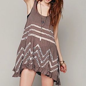 Intimately Free People see-thru lace strip dress